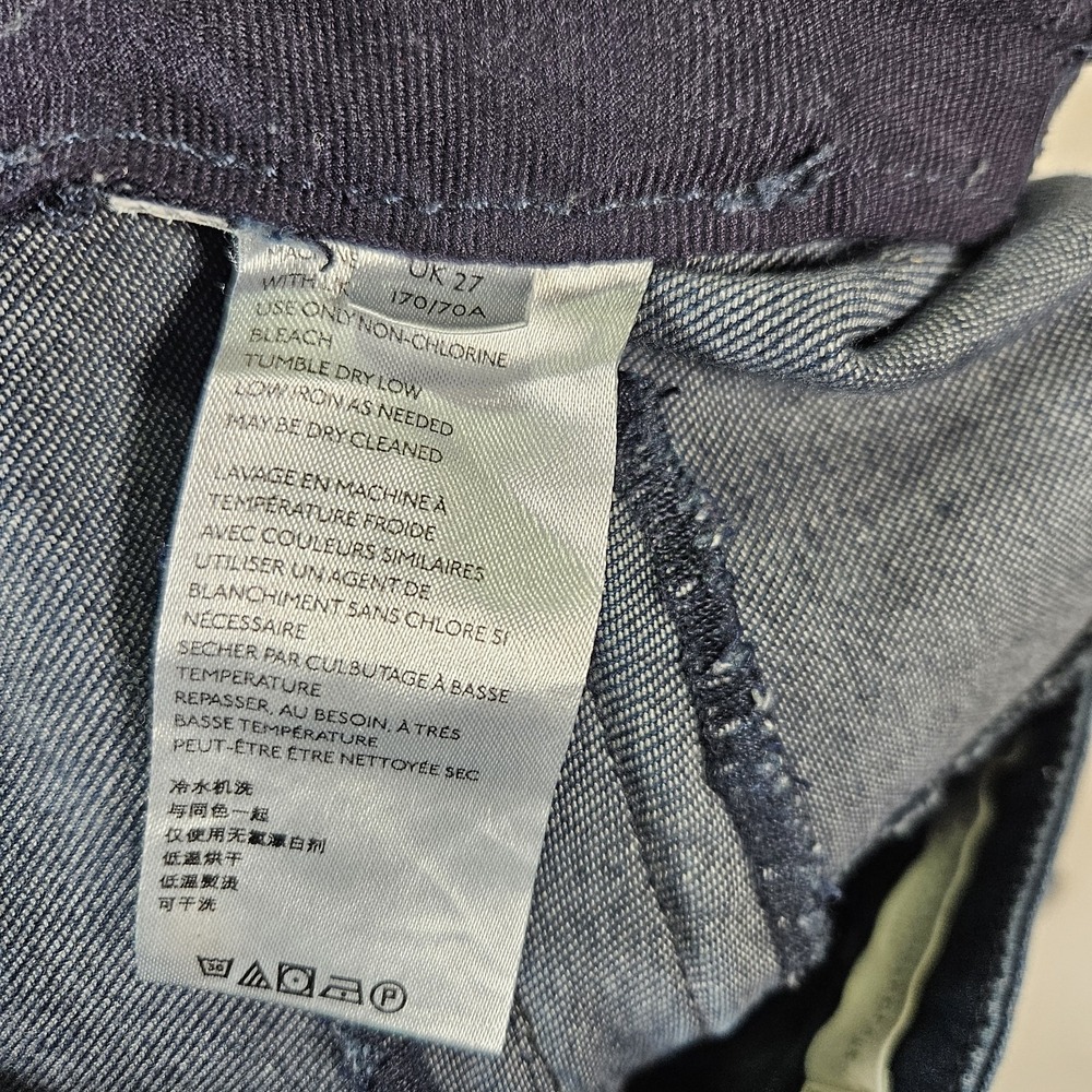 Anthropologie Pilcro and the Letterpress Blue High-Rise Skinny Jean Size 27 - Picture 9 of 11